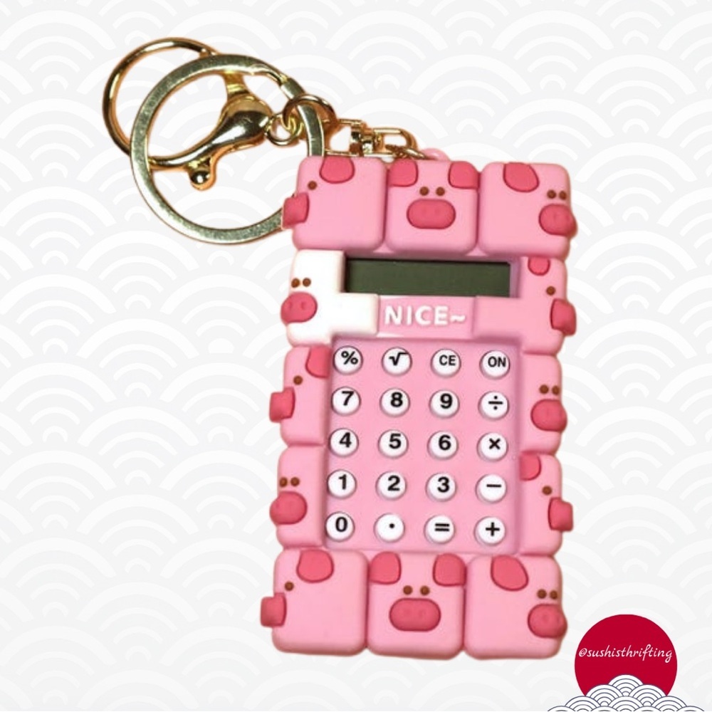 1 Mini Calculator Keychain - Picture 2 of 9